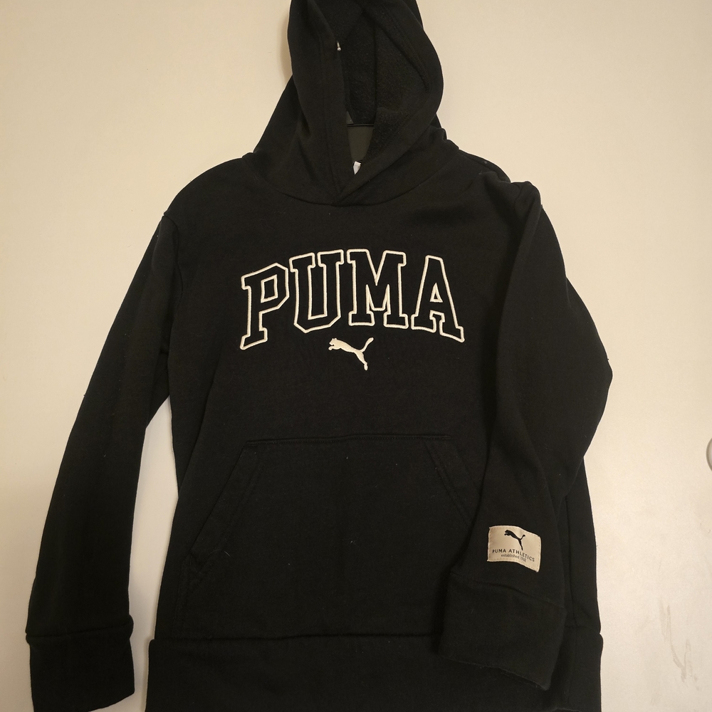 PUMA Black Hoodie - Green Tag